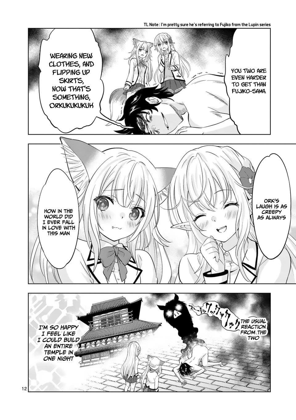 Shijou Saikyou Orc-san no Tanoshii Tanetsuke Harem Zukuri Chapter 113.1 - Page 12
