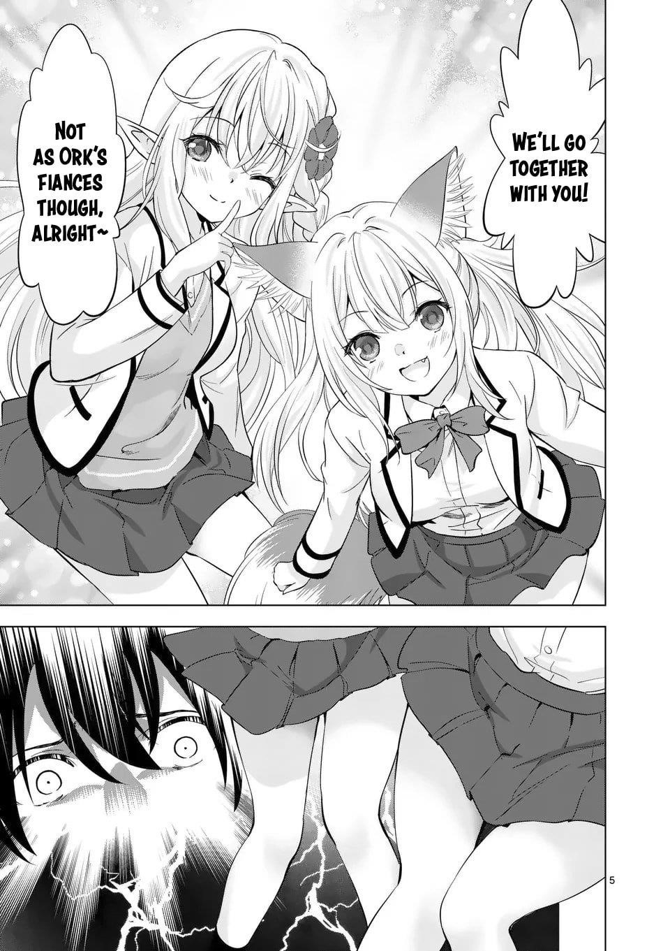 Shijou Saikyou Orc-san no Tanoshii Tanetsuke Harem Zukuri Chapter 113.1 - Page 5