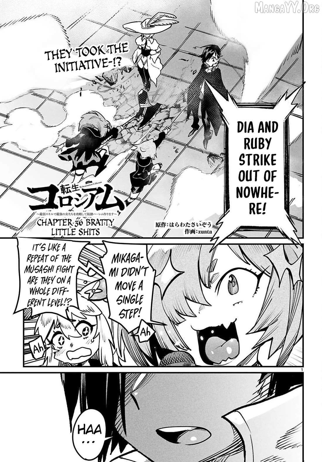 Reincarnation Colosseum – Using The Weakest Skills In Order To Defeat The Strongest Women And Create A Slave Harem Chapter 36 - Page 1